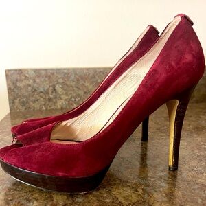 Michael Kors Plum Suede Heels